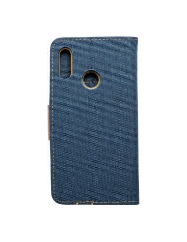 Etui Canvas pour HUAWEI P Smart 2019 bleu marine