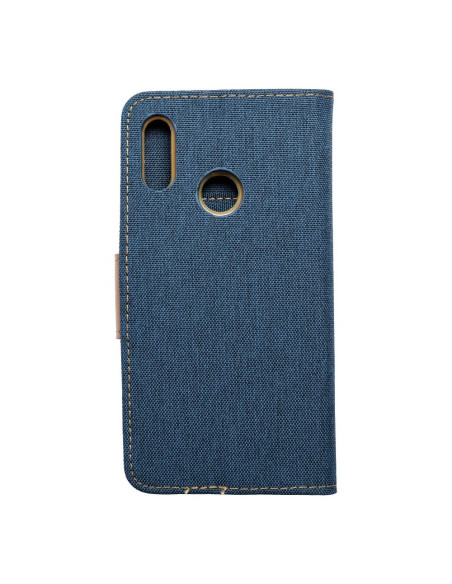 Etui Canvas pour HUAWEI P Smart 2019 bleu marine
