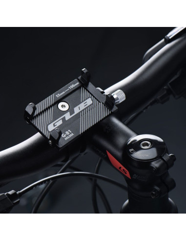 Support vélo pour guidon GUB G81 Aluminium NOIR