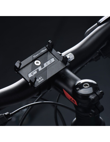 Support vélo pour guidon GUB G81 Aluminium NOIR