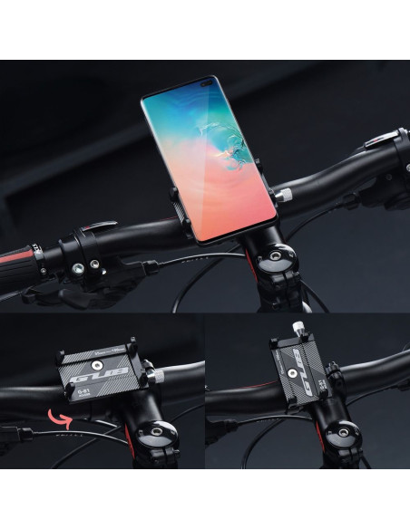 Support vélo pour guidon GUB G81 Aluminium NOIR