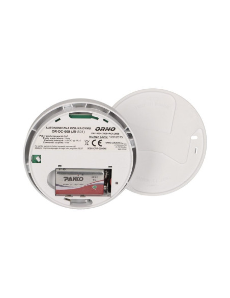 Battery operated smoke detector (OR-DC-609)