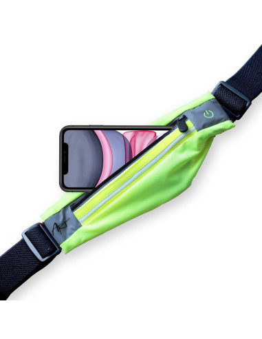 Ceinture de sport ART avec poche éclairée APS-01G vert