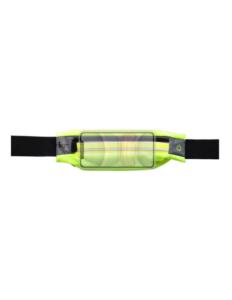 Ceinture de sport ART avec poche éclairée APS-01G vert