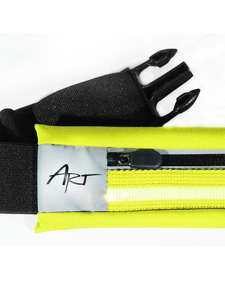 Ceinture de sport ART avec poche éclairée APS-01G vert