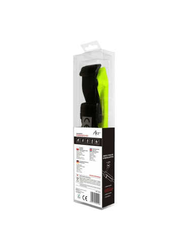 Ceinture de sport ART avec poche éclairée APS-01G vert