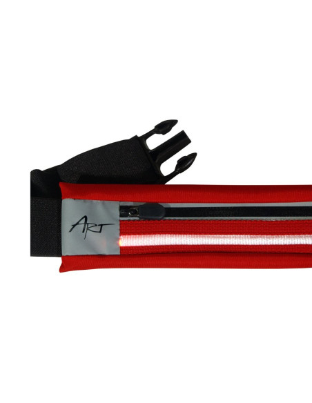 Ceinture de sport ART avec poche éclairée APS-01R rouge