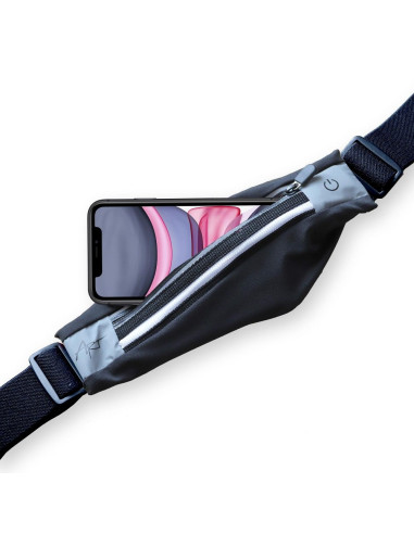 Ceinture de sport avec une poche noir