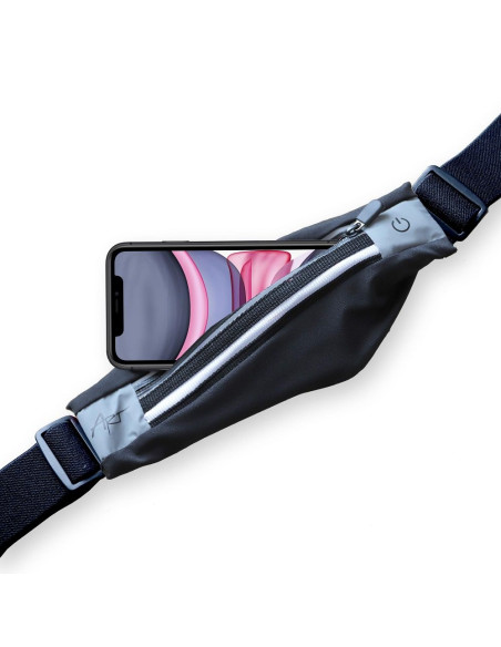 Ceinture de sport avec une poche noir