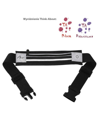 Ceinture de sport avec une poche noir