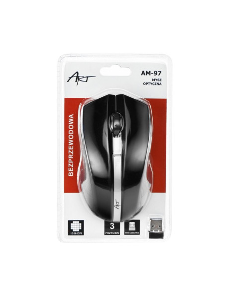 SOURIS OPTIQUE SANS FIL ART USB AM-97 NOIR