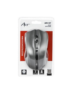 SOURIS OPTIQUE SANS FIL ART USB AM-97 SILVER