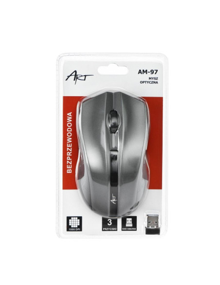SOURIS OPTIQUE SANS FIL ART USB AM-97 SILVER