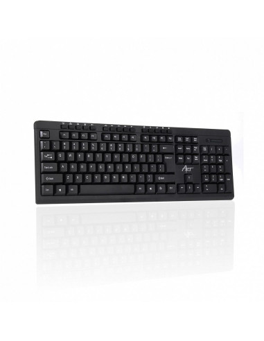Clavier QWERTY sans fil + souris AK-48A + tapis de souris