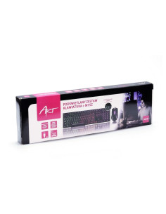 Clavier QWERTY rétro-éclairé + souris USB ART AK-50 2