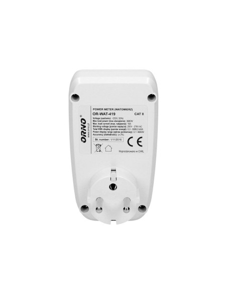 Power meter with LCD display (OR-WAT-419)