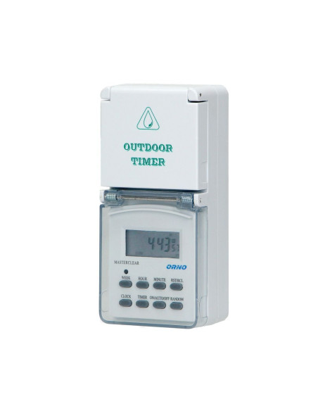Weekly digital timer with LCD display, IP44 (OR-PRE-432)