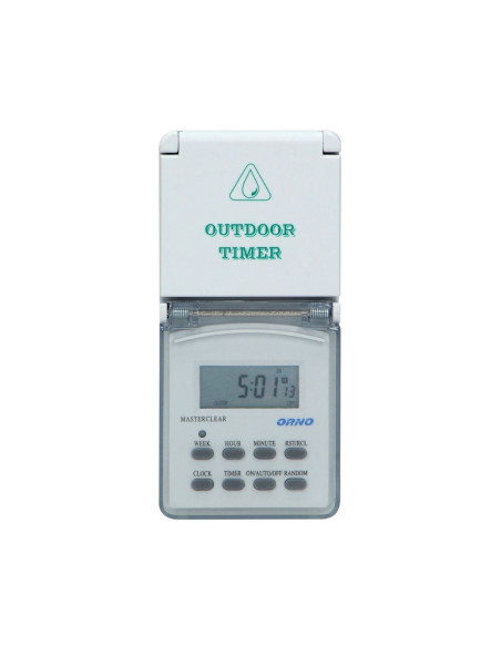 Weekly digital timer with LCD display, IP44 (OR-PRE-432)
