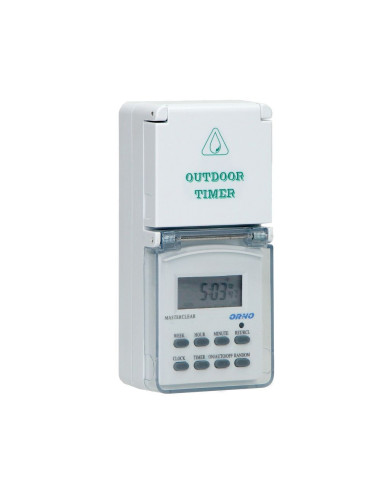 Weekly digital timer with LCD display, IP44 (OR-PRE-432)