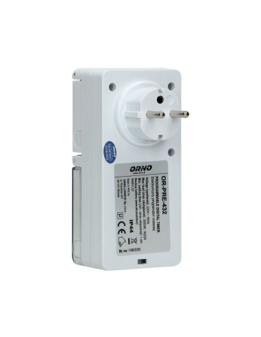 Weekly digital timer with LCD display, IP44 (OR-PRE-432)