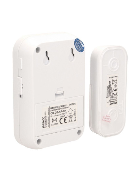 FADO DC wireless, battery powered doorbell with learning system (OR-DB-KF-134)