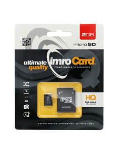 CARTE MEMOIRE IMRO microSD 2GO avec adaptateur SD