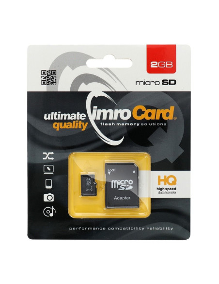 CARTE MEMOIRE IMRO microSD 2GO avec adaptateur SD