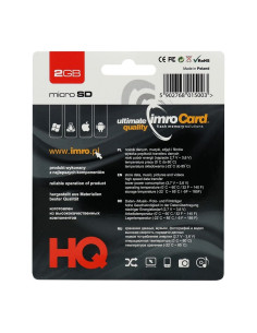 CARTE MEMOIRE IMRO microSD 2GO avec adaptateur SD 2