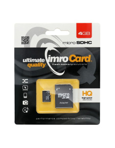CARTE MEMOIRE IMRO microSD 4GO avec adaptateur SD class 10 UHS