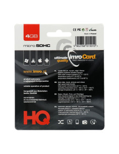 CARTE MEMOIRE IMRO microSD 4GO avec adaptateur SD class 10 UHS 2