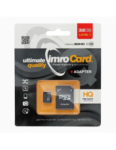 CARTE MEMOIRE IMRO micro SDHC 32GO classe 10 avec adaptateur SD