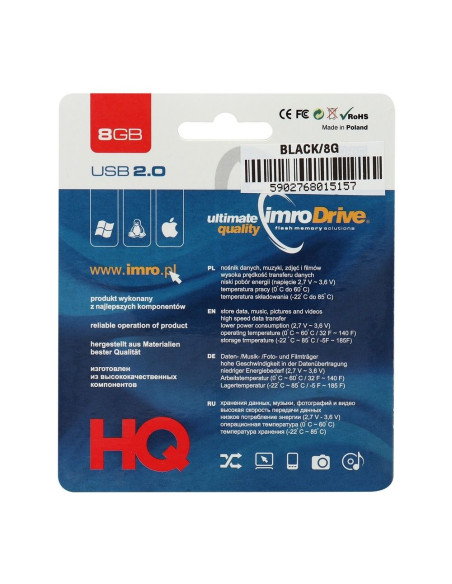 CLE USB IMRO Black 8 Go