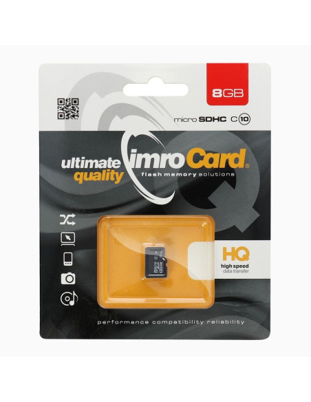CARTE MEMOIRE IMRO microSD 8GO CLASSE 10 UHS sans adaptateur