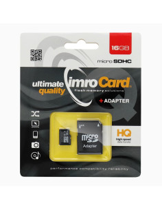 CARTE MEMOIRE IMRO microSD 16GO avec adaptateur SD