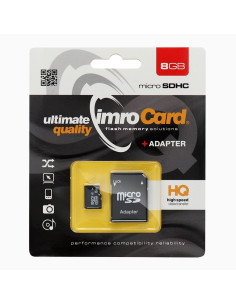 CARTE MEMOIRE IMRO microSD 8GO avec adaptateur SD