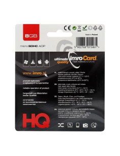 CARTE MEMOIRE IMRO microSD 8GO avec adaptateur SD 2