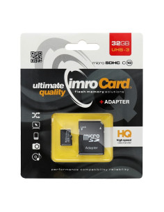 CARTE MEMOIRE IMRO micro SDHC 32GO classe 10 avec adaptateur SD UHS-3