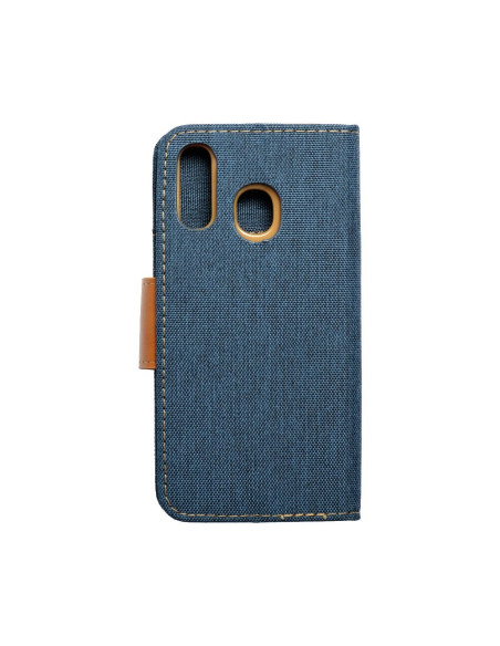 Etui Canvas pour SAMSUNG A40 bleu marine