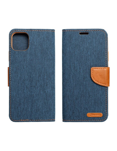 Etui Canvas pour SAMSUNG A40 bleu marine