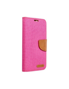 Etui Canvas pour SAMSUNG A50 rose