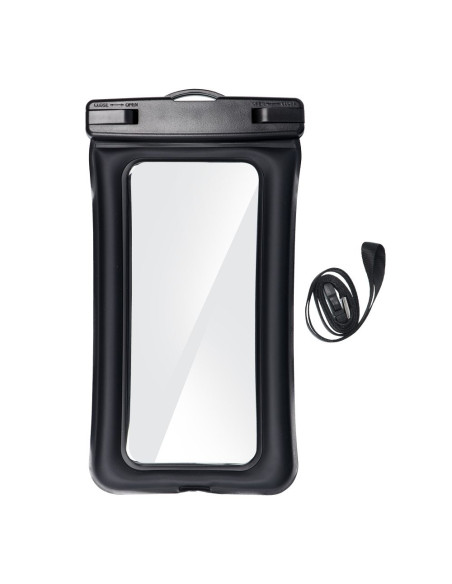 Etui imperméable universel AIRBAG avec fermeture en plastique - NOIR