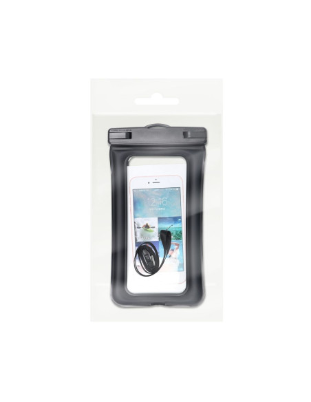 Etui imperméable universel AIRBAG avec fermeture en plastique - NOIR