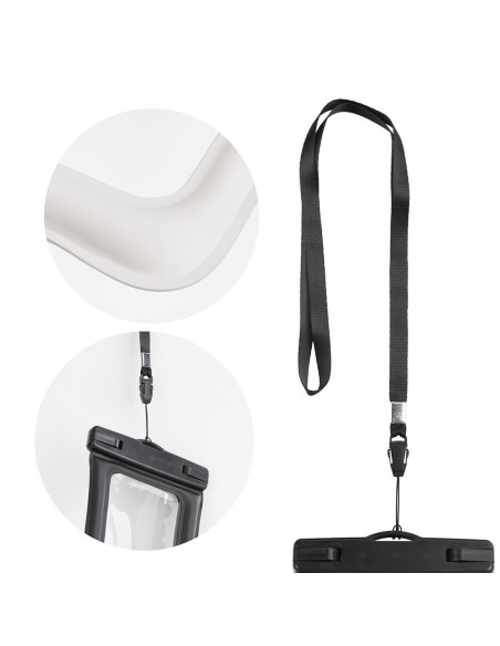 Etui imperméable universel AIRBAG avec fermeture en plastique - BLANC CREME
