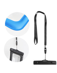 Etui imperméable universel AIRBAG avec fermeture en plastique - BLEU 2