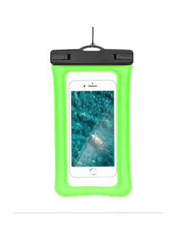 Etui imperméable universel AIRBAG avec fermeture en plastique - VERT