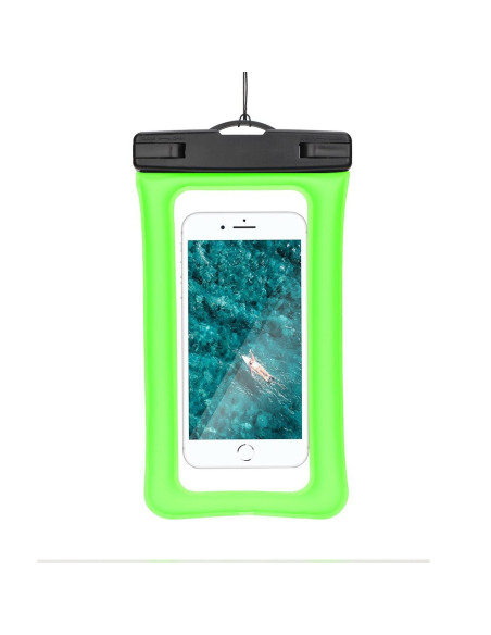 Etui imperméable universel AIRBAG avec fermeture en plastique - VERT