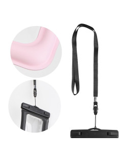 Etui imperméable universel AIRBAG avec fermeture en plastique - ROSE 2