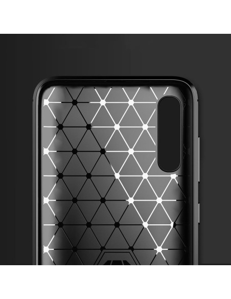 COQUE FORCELL- CARBON pour SAMSUNG Galaxy A70 / A70s NOIR