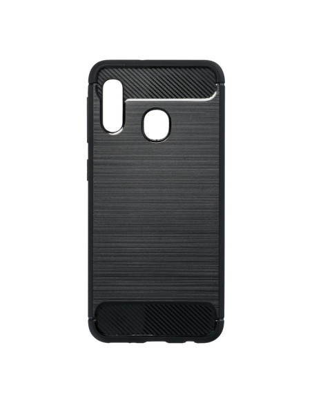 COQUE FORCELL- CARBON pour SAMSUNG Galaxy A20E NOIR
