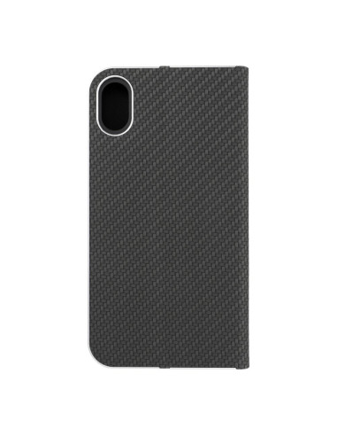 Etui LUNA Carbon pour iPhone XR (") noir
